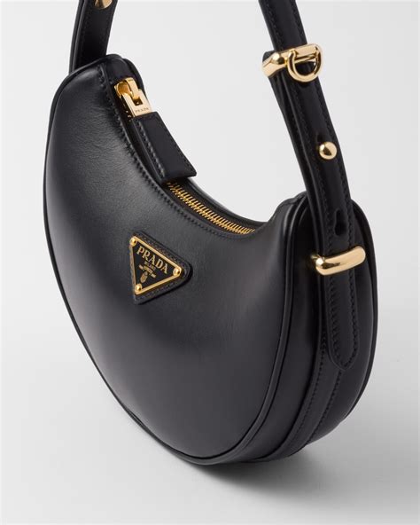 Prada Mini Leather Arqué Shoulder Bag